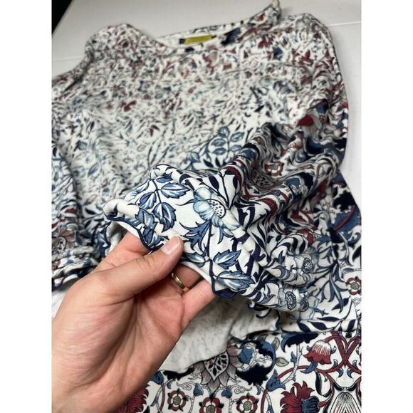 Giselle Shepatin Boho Artsy Form 3/4 Sleeve Bell Sleeve Form Shift Large - Picture 2 of 6